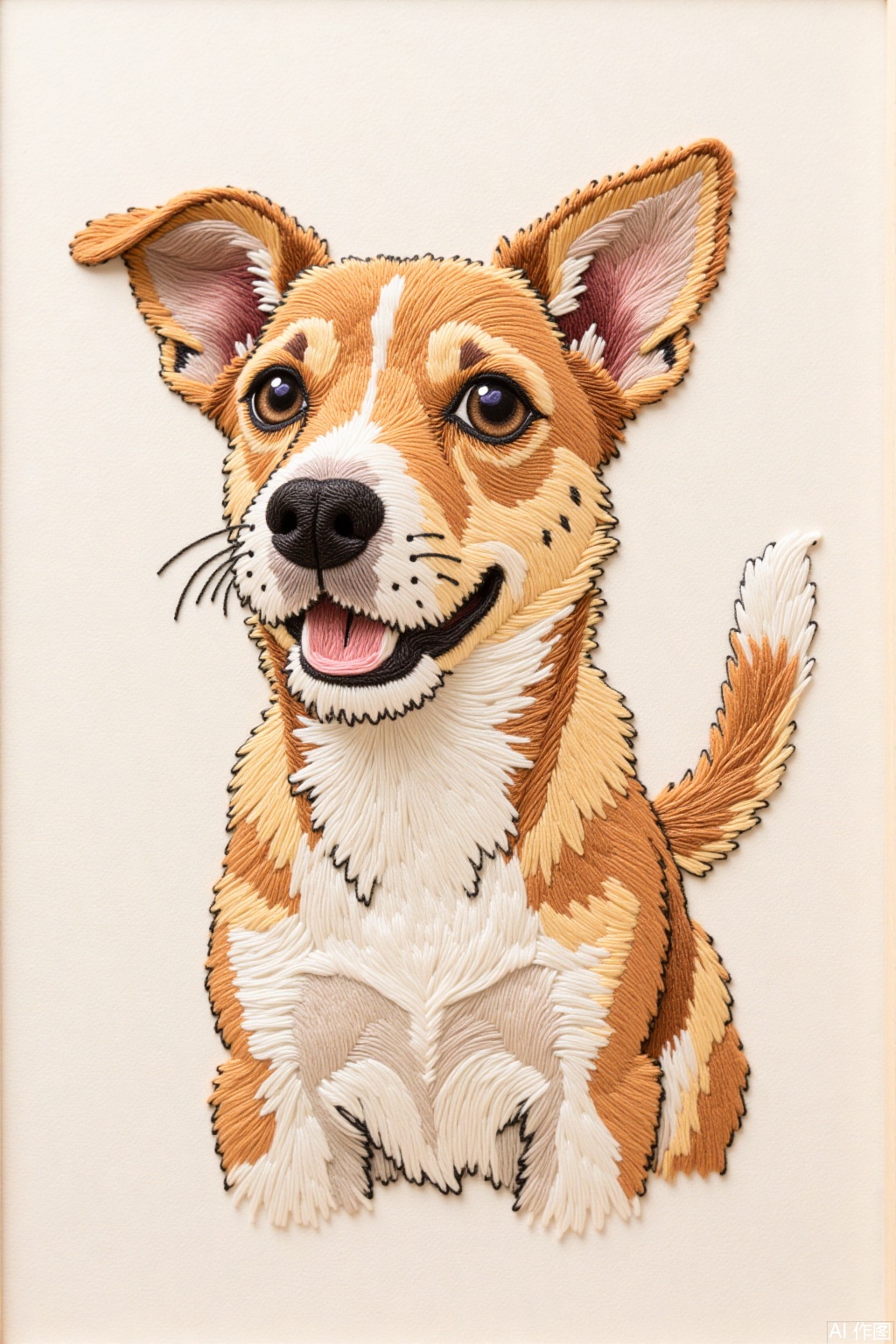 Embroidery,1dog