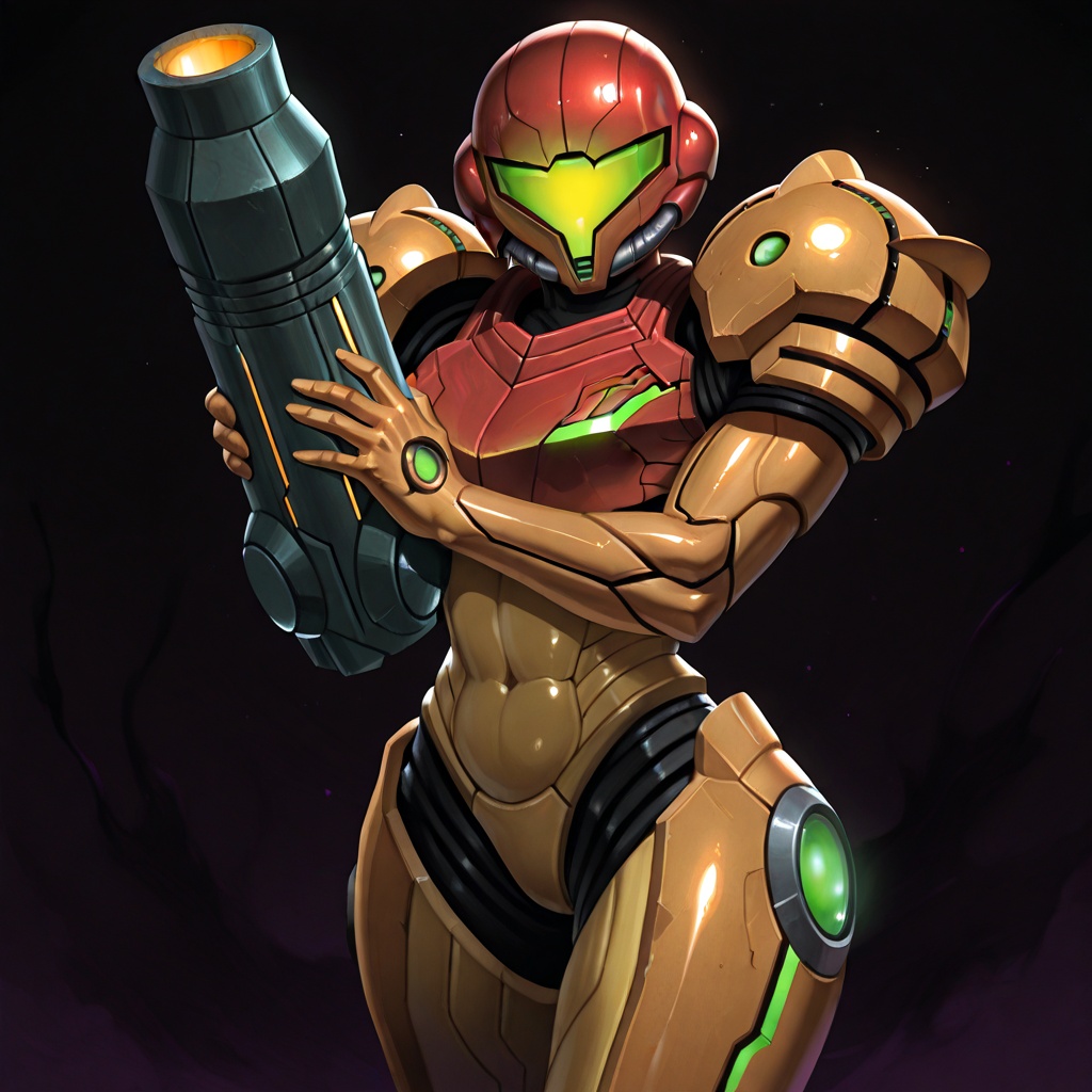 Primevaria,  arm_cannon,  helmet on Tensor.Art