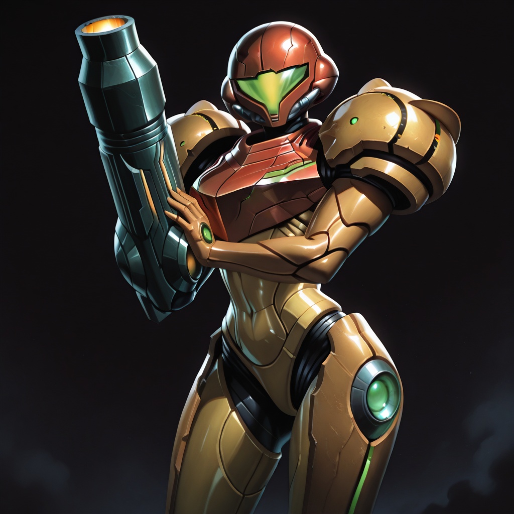 Primevaria,  arm_cannon,  helmet on Tensor.Art
