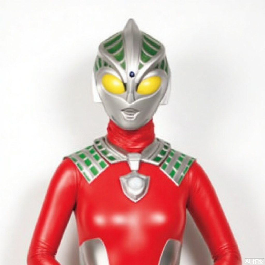 masterpiece, best quality,solo,(white background:1.2),simple background,
looking at viewer,bracelet,glowing,armor,helmet,red footwear,red tight-fitting,silver pattern on body,bodysuit,gem,plugsuit,mask,cover,logo,boots,gloves,red legwear,red gloves,red bodysuit,leather suit,latex,tokusatsu,no humans,science fiction,hard mask,no smile,no eyes,no nose,rubber bodysuit with line,alien