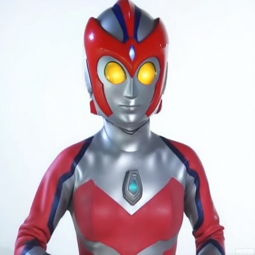 masterpiece, best quality,solo,(white background:1.2),simple background,
looking at viewer,bracelet,glowing,armor,helmet,red footwear,red tight-fitting,silver pattern on body,bodysuit,gem,plugsuit,mask,cover,logo,boots,gloves,red legwear,red gloves,red bodysuit,leather suit,latex,tokusatsu,no humans,science fiction,hard mask,no smile,no eyes,no nose,rubber bodysuit with line,alien