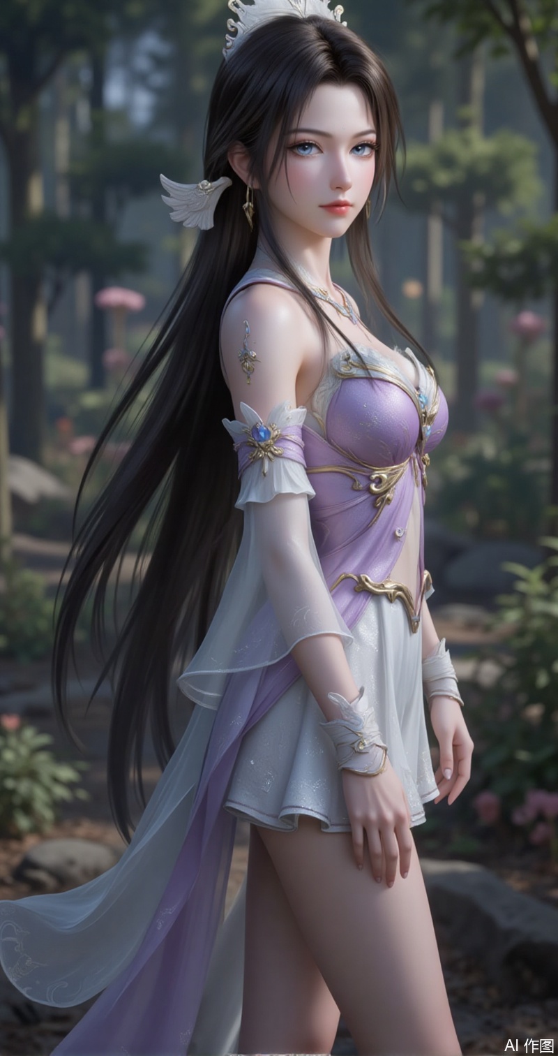 songyu,lvjing,baoshi,1girl,solo,long hair,outdoors,black hair,hair ornament,nature,brown hair,looking at viewer,blue eyes,xuneryifu,1girl,solo,dress,full body,black background,bare shoulders,detached sleeves,bare legs,2,cover,gradient background,close-up details,outstanding style,adding a touch of dimension to your images without compromising details,close-up,