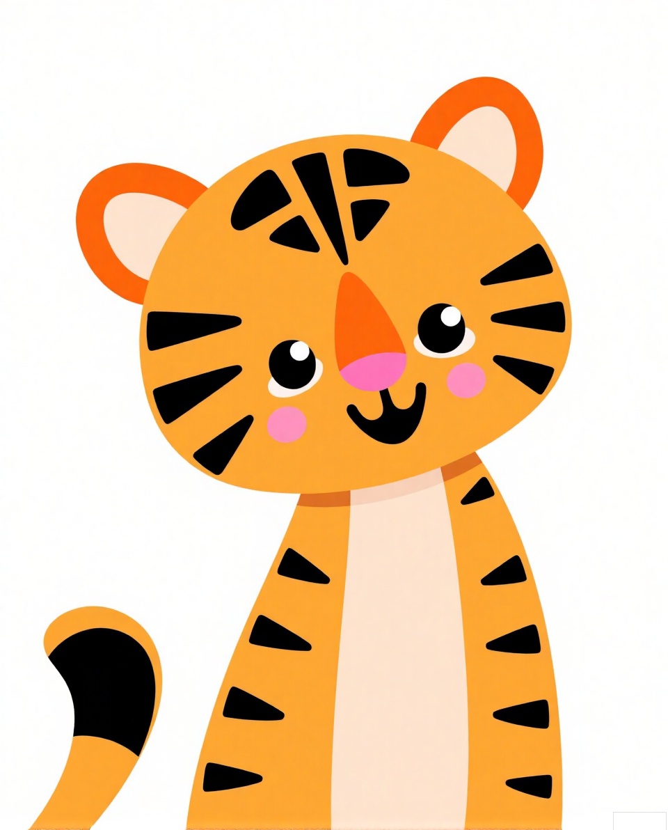 Cat, tiger, Cartoon drawing