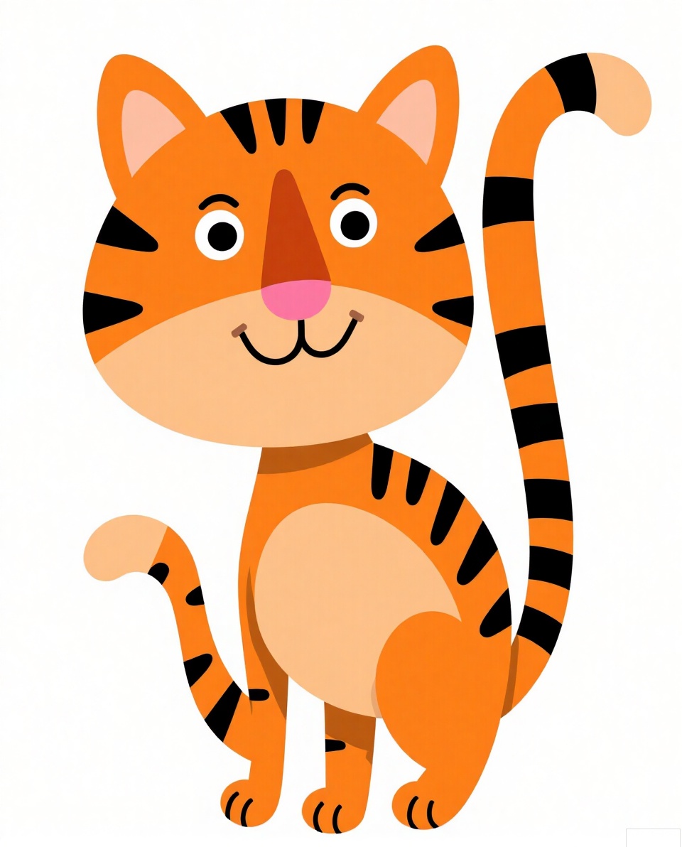 Cat, tiger, Cartoon drawing