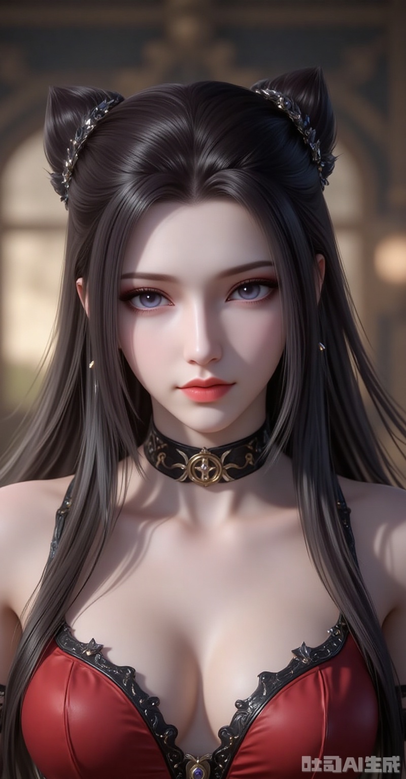 zhuzhuqing,1girl,solo,long hair,hair bun,double bun,black hair,looking at viewer,closed mouth,lips,jewelry,earrings,cover,gradient background,close-up details,outstanding style,adding a touch of dimension to your images without compromising details,close-up,,lvjing,

