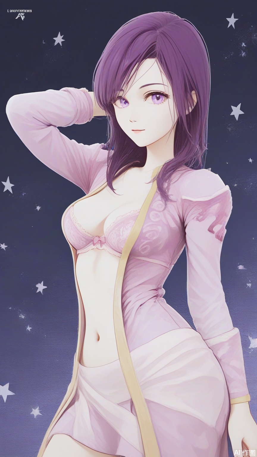score_9_up,score_8_up,score_7_up, (high definition, Best quality, masterpiece, 4K, exquisite skin), (starlight and beam background:1.1), 1girl, white lace bra, looking at viewer, cowboy_shot,