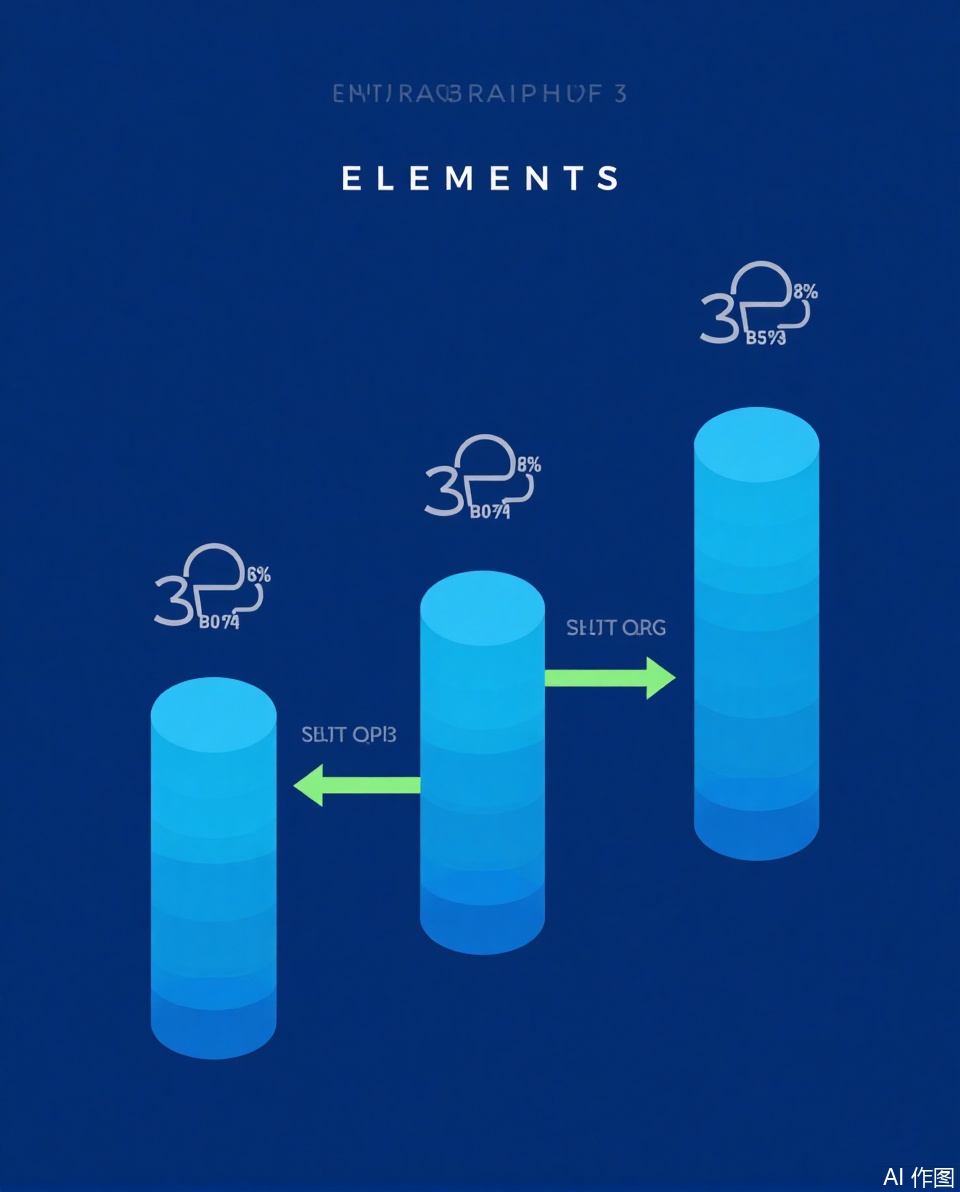 The image features a dark blue background with a gradient effect, creating a modern and professional look. At the top, there is a title that reads "INFRAGRAPHIC ELEMENTS / 3 OPTIONS" in white text. Below the title, there are three cylindrical columns, each representing a different data type: "DATA Q1," "DATA Q2," and "DATA Q3." Each column is filled with a light blue color and has a small icon at the top, which represents the corresponding data type.

The first column (DATA Q1) contains a small icon of a person, indicating data about individuals. The second column (DATA Q2) has a cloud icon, representing data related to cloud computing or cloud services. The third column (DATA Q3) also has a cloud icon, indicating data associated with cloud computing or cloud services. Each column is connected to the next by a green line, suggesting a flow or sequence.

At the top of the first column, there is a percentage symbol indicating 85%, and at the top of the second column, there is a percentage symbol indicating 61%. The icons are simple and stylized, with a white color that stands out against the blue background.

The image also contains placeholder text in a light gray color, which reads: "Lorem ipsum dolor sit amet, consectetur adipiscing elit. Sed do eiusmod tempor incididunt ut labore et dolore magna aliqua. Ut enim ad minim veniam, quis nostrud exercitation ullamco laboris nisi ut aliquip ex ea commodo consequat." This is a common placeholder used in infographics to provide a visual representation of placeholders for text.,Data visualization