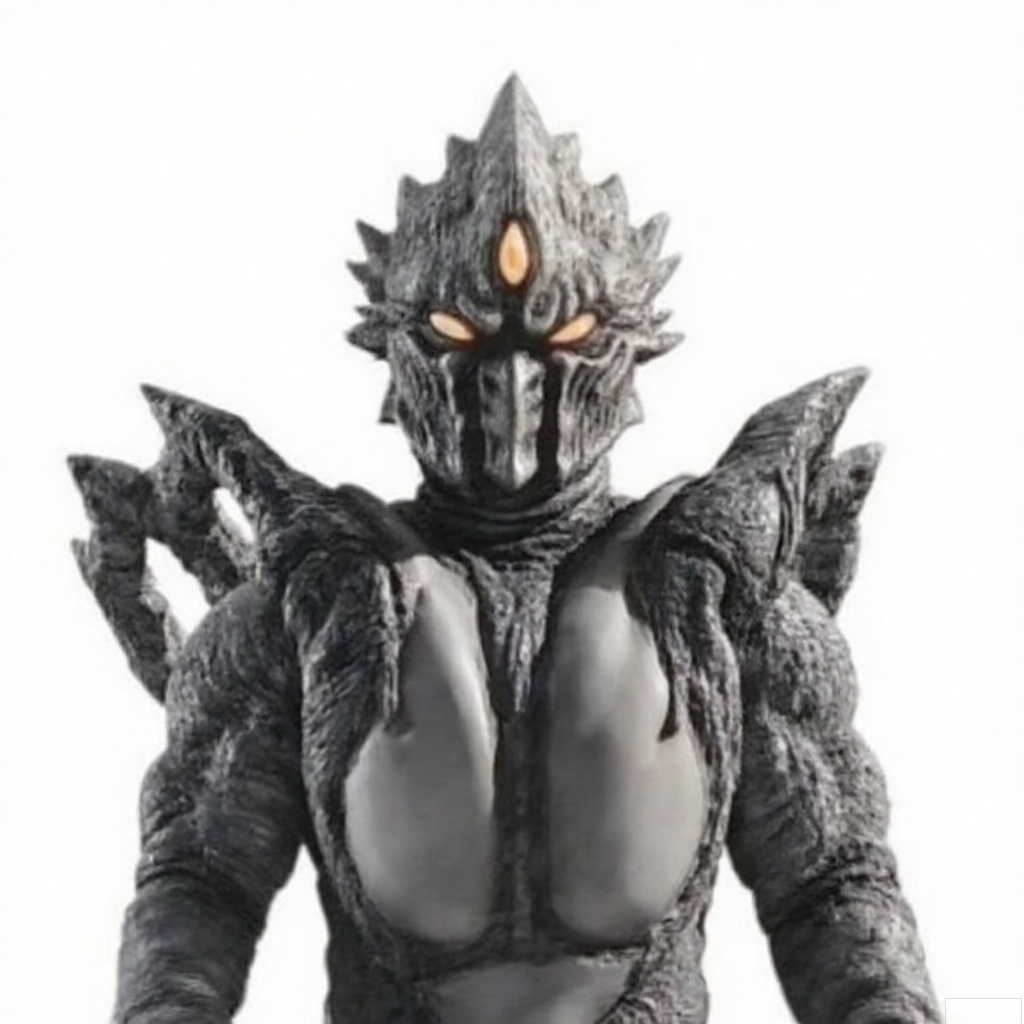 masterpiece, best quality,solo,(white background:1.2),simple background,
looking at viewer,muscular, kaijuu,monster,mecha,robot,breastplate,armor,shoulder armor,gauntlets,cover,mask,helmet,armor, solo,weapon,armor,tokusatsu,no humans,science fiction,hard mask,no smile,no eyes,no nose,rubber bodysuit with line,alien