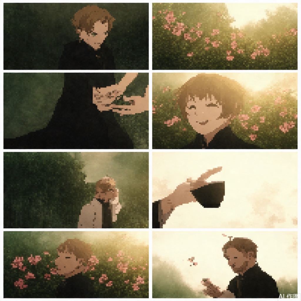  a chinese girl among flowers, beard,((open arms)),hold up his head,drinking from a small black porcelain cup,bold crazy excited passionate expression,laughing ,((opened black cloth)),from below,detailed face,c,warm tone,afternoon, ethereal atmosphere, evocative hues, captivating coloration, dramatic lighting, enchanting aura, masterpiece, best quality, epic cinematic, soft nature lights, rim light, amazing, hyper detailed, ultra realistic, soft colors, photorealistic, Ray tracing, Cinematic Light, light source contrast, ananmo, ink paniting,traditional chinese ink painting,
