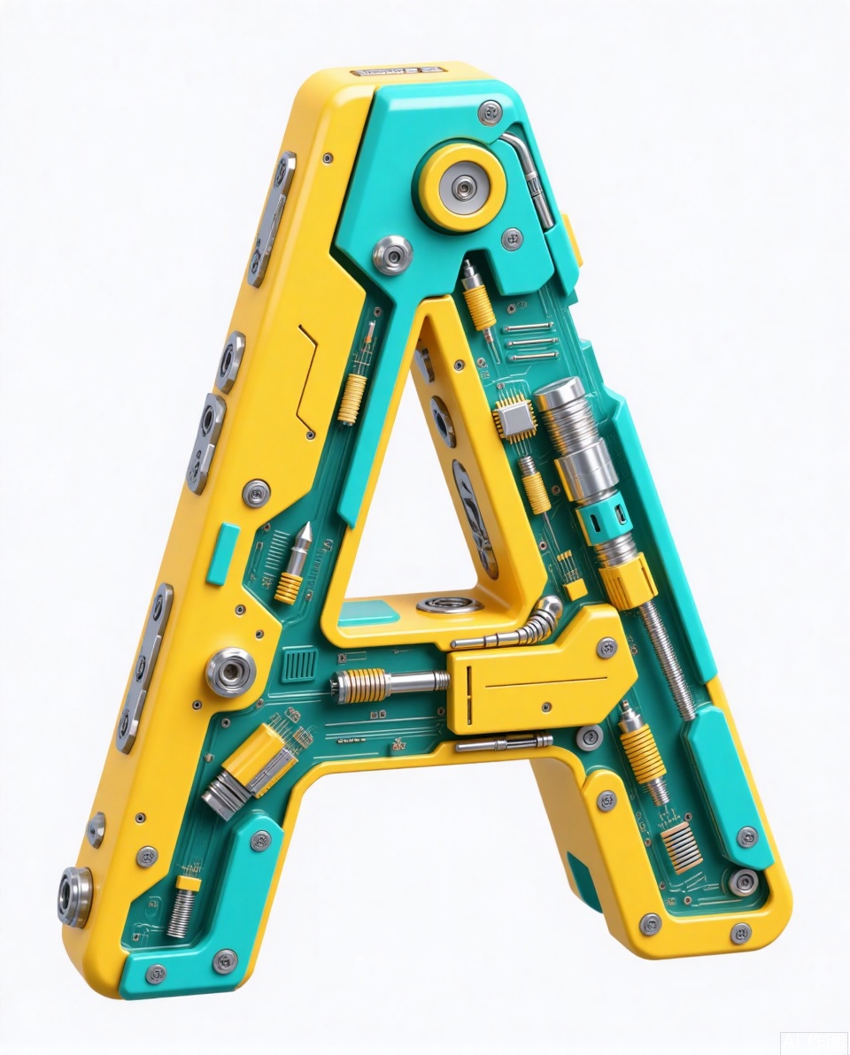 Letter "A",Digital text art