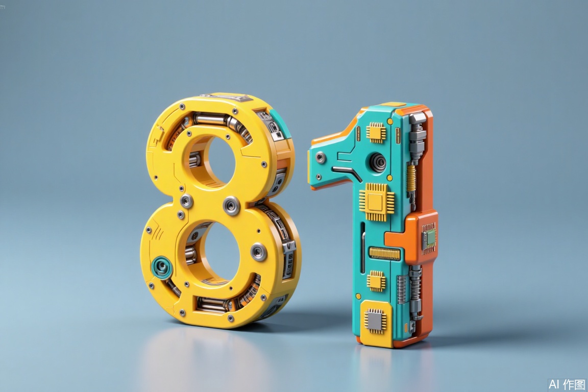 Letter "8-1",Digital text art