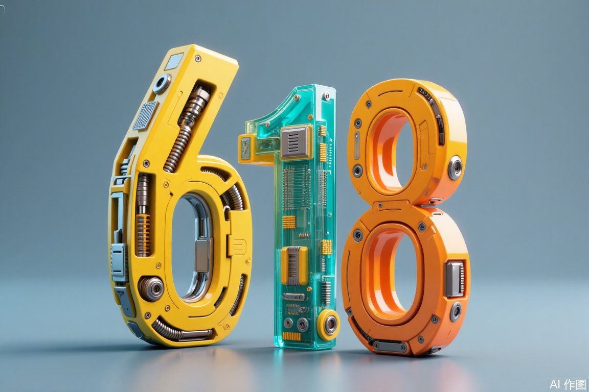Letter "618",Digital text art