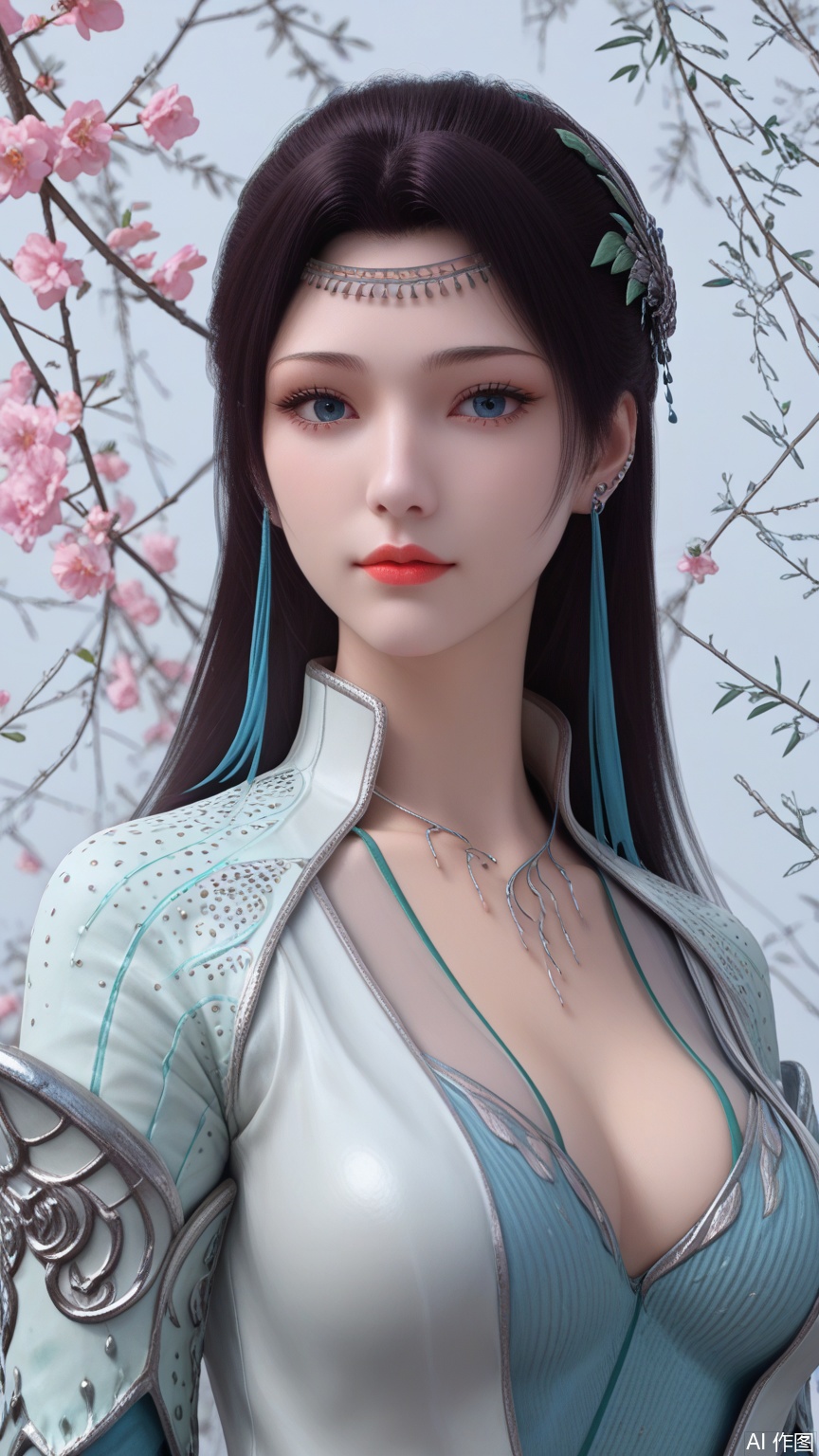 score_9_up,score_8_up,score_7_up, (high definition, Best quality, masterpiece, 4K, exquisite skin), (petal and beam background:1.1), 1girl, big chest, looking at viewer, cowboy_shot