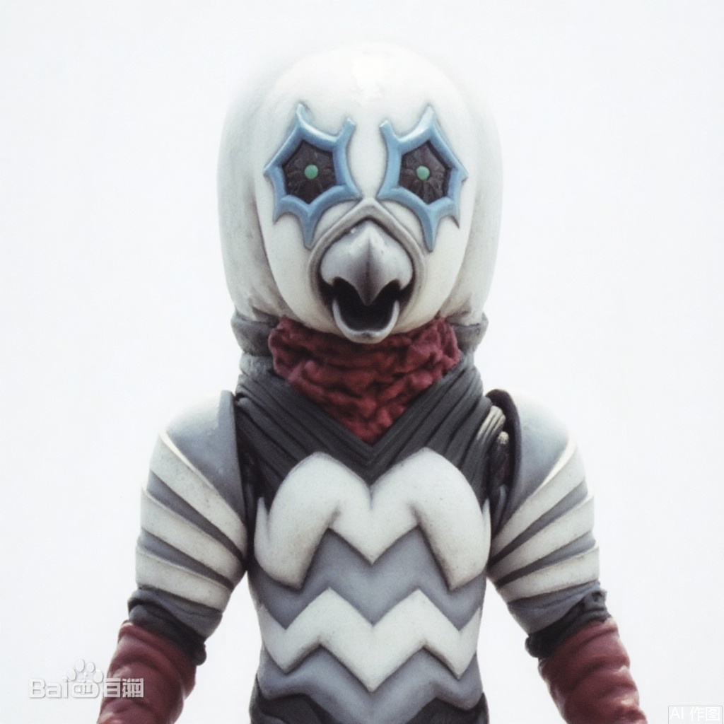 masterpiece, best quality,solo,(white background:1.2),simple background,
looking at viewer,breastplate,shoulder armor,gauntlets,cover,mask,helmet,full armor,weapon,spikes,armor,gloves,horns,mfls,helmet,mask,shoulder armor,armor,black border,tokusatsu,no humans,science fiction,silver head,hard mask,no smile,no eyes,no nose,blue rubber bodysuit with white line