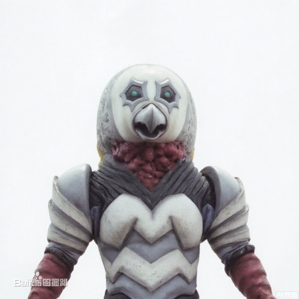 masterpiece, best quality,solo,(white background:1.2),simple background,
looking at viewer,breastplate,shoulder armor,gauntlets,cover,mask,helmet,full armor,weapon,spikes,armor,gloves,horns,mfls,helmet,mask,shoulder armor,armor,black border,tokusatsu,no humans,science fiction,silver head,hard mask,no smile,no eyes,no nose,blue rubber bodysuit with white line