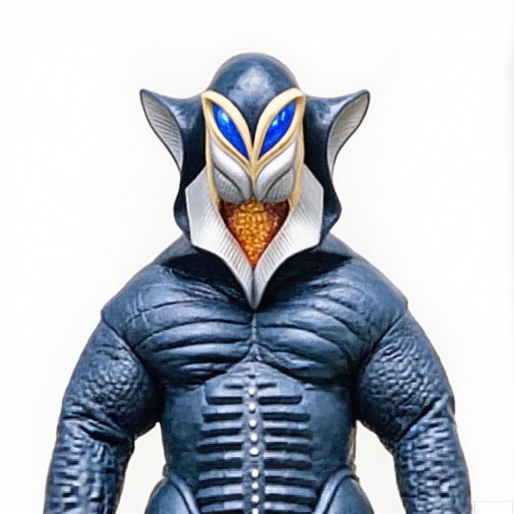 masterpiece, best quality,solo,(white background:1.2),simple background,
looking at viewer,breastplate,shoulder armor,gauntlets,cover,mask,helmet,full armor,weapon,spikes,armor,gloves,horns,mfls,helmet,mask,shoulder armor,armor,black border,tokusatsu,no humans,science fiction,silver head,hard mask,no smile,no eyes,no nose,blue rubber bodysuit with white line