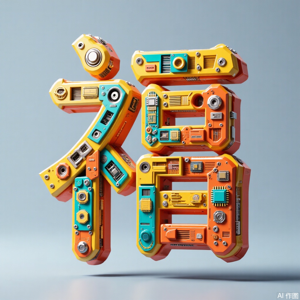 福,Digital text art