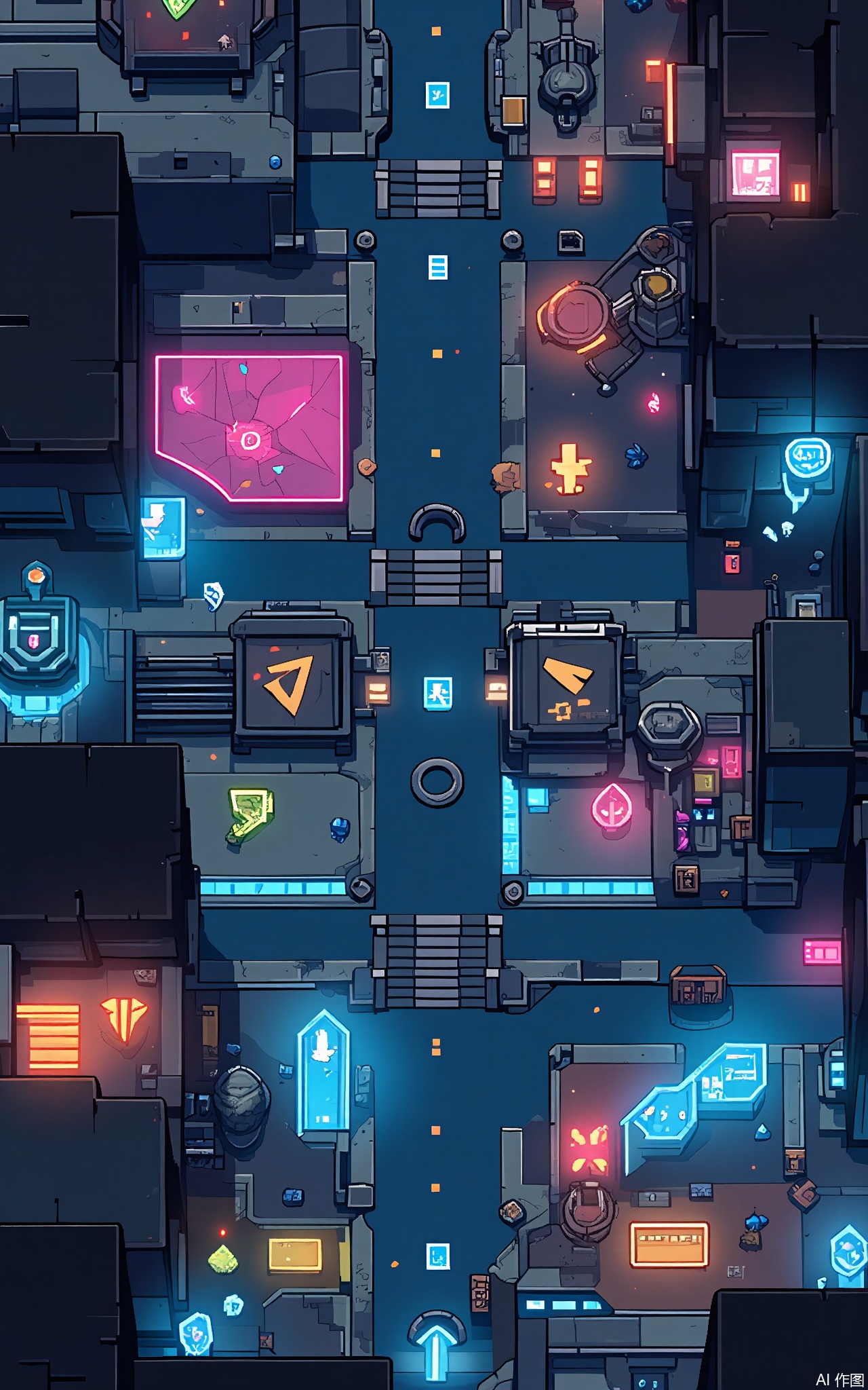 XSCJ,
Aerial view of a space - station pixel - art complex at night, with a futuristic and colorful palette. The scene is brimming with pixel - constructed modules, spaceships, and holographic displays. The complex is lit by a bright, neon - like glow, generating a high - tech and energetic ambiance. The buildings have smooth, metallic surfaces and glowing energy panels, some featuring geometric designs. The streets are corridors with moving platforms and robotic workers, their lights adding to the dazzling display. The overall aesthetic is sleek and futuristic, with a focus on symmetry and balance.








