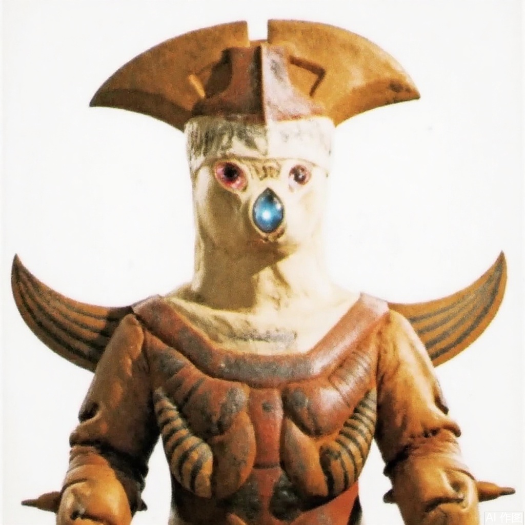 masterpiece, best quality,solo,(white background:1.2),simple background,
looking at viewer,breastplate,shoulder armor,gauntlets,cover,mask,helmet,full armor,weapon,spikes,armor,gloves,horns,mfls,helmet,mask,shoulder armor,armor,black border,tokusatsu,no humans,science fiction,silver head,hard mask,no smile,no eyes,no nose