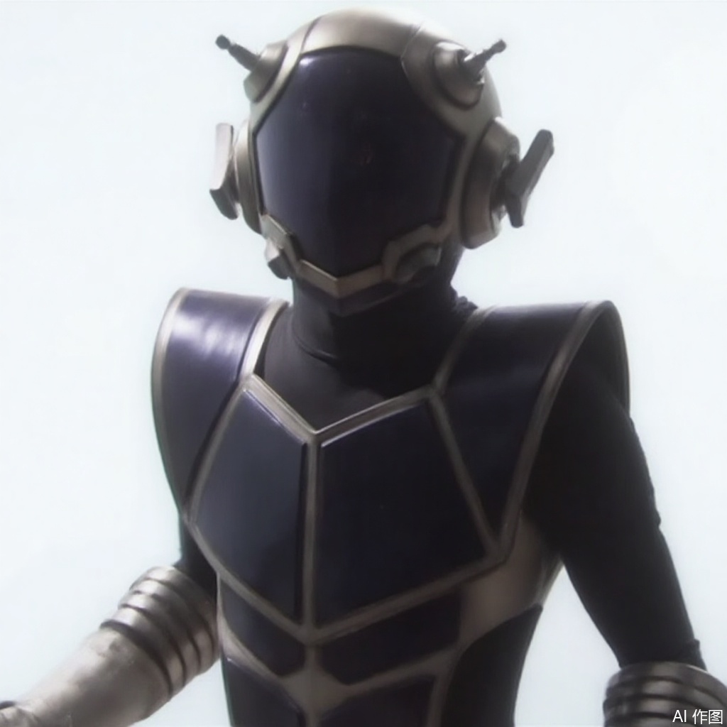 masterpiece, best quality,solo,((white background:1.2)),simple background,
looking at viewer,full armor,white footwear,helmet,mask,cover,gauntlets,shoulder armor,armor,breastplate,robot,mecha,white gloves,tokusatsu,no humans,science fiction,hard mask,no smile,no eyes,no nose,rubber bodysuit with line,alien