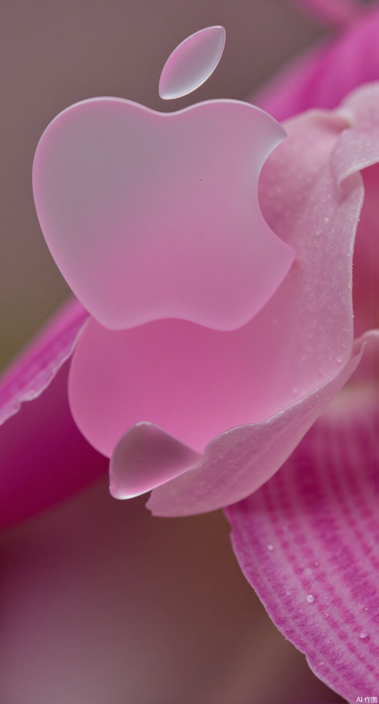 apple logo,liquid glass, specular highlight, background-reflective, flowers,Water lily flowers,Xdongjixiaofu,Xlanbaixiaofu,XkjwjlzyY,XLiquidGlass,XiPhone17Pro,Xshuilian