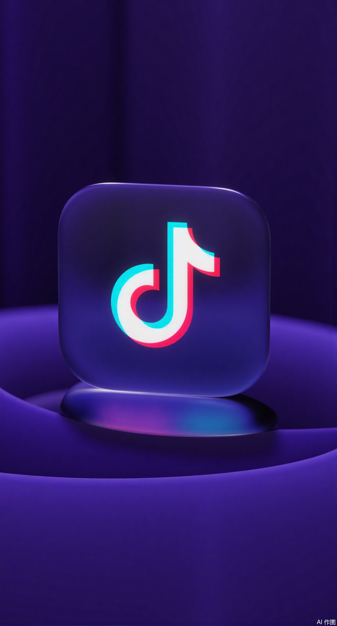Tik Tok logo,liquid glass, specular highlight, background-reflective,Xdongjixiaofu,Xlanbaixiaofu,XkjwjlzyY,XLiquidGlass,XiPhone17Pro,Xshuilian