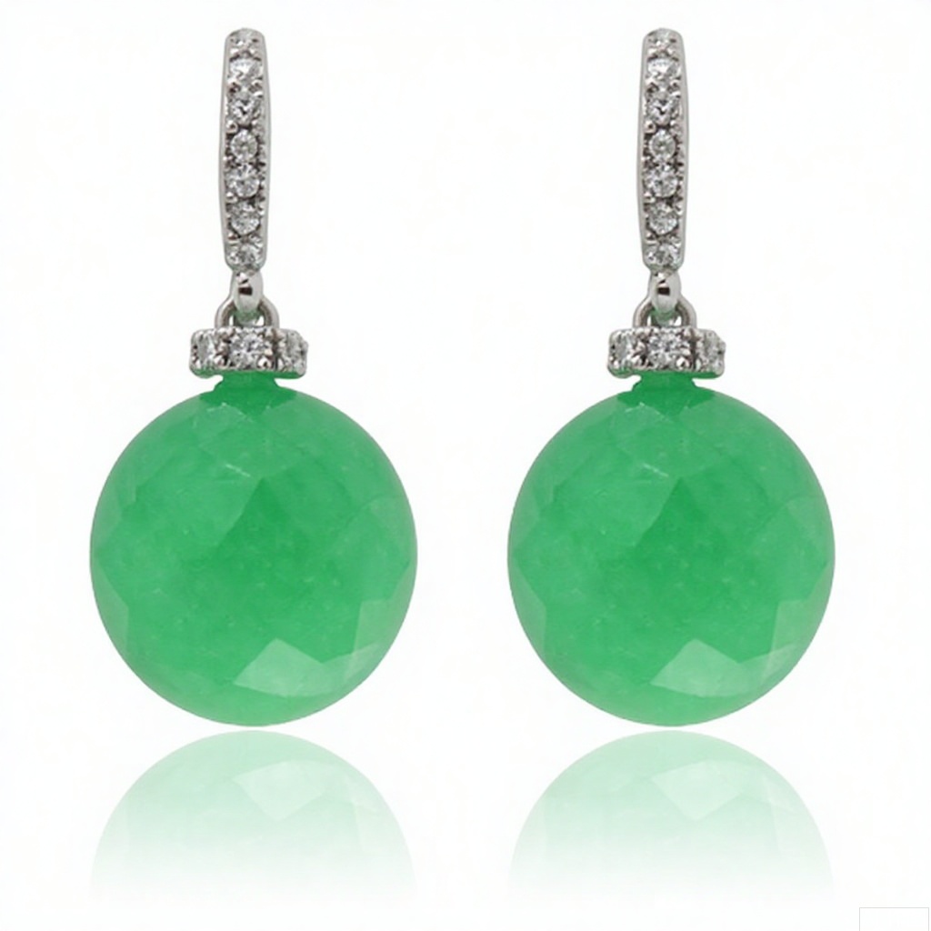 jewelry, crystal, gem, phosphophyllite, green gemstone, 1,earrings