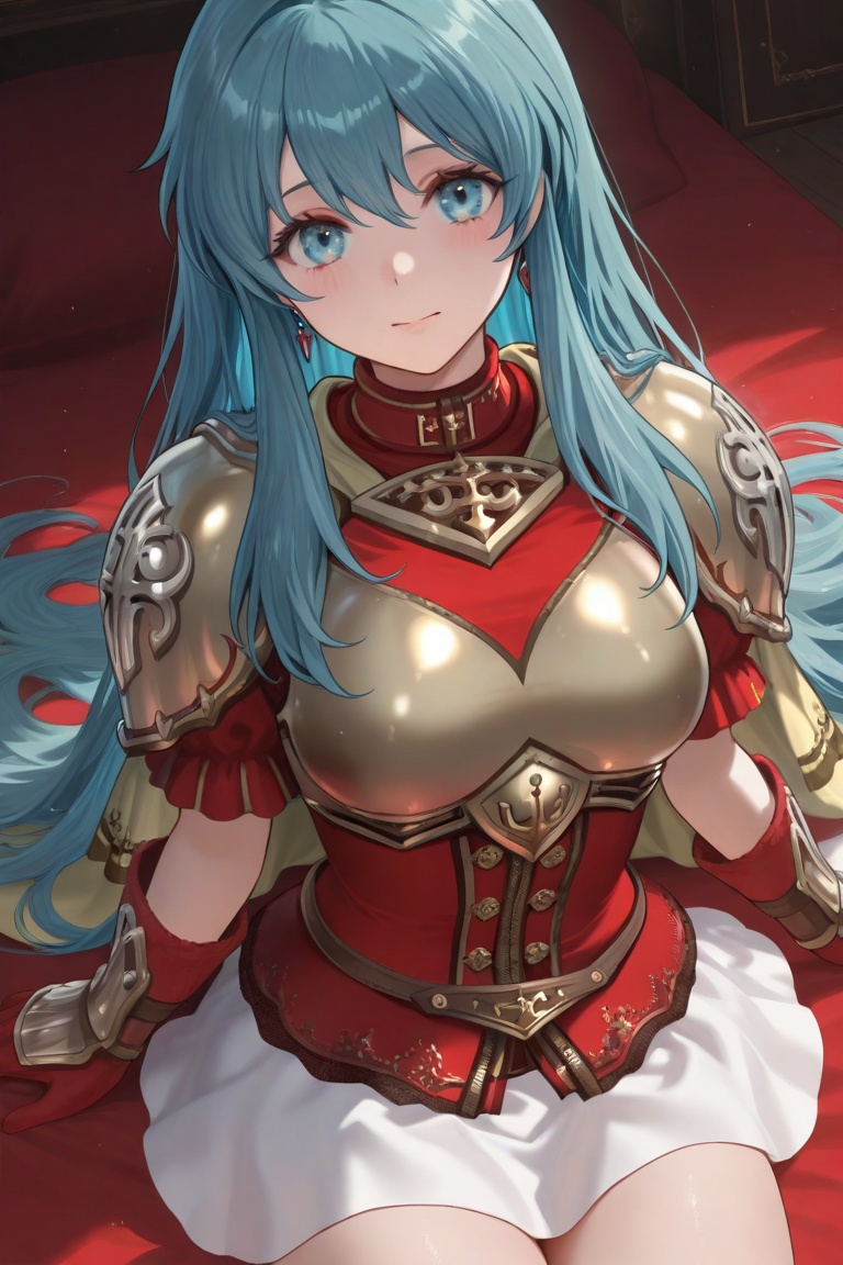 Eirika,  1girl,  aqua hair on Tensor.Art