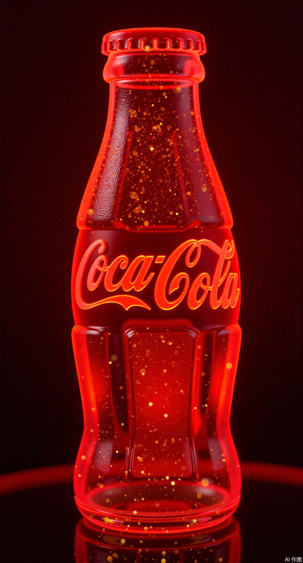 (masterpiece, best quality:1.2)The Coca-Cola logo text transformed into iOS 26 liquid glass material, with bubbling golden light spots surging inside the red translucent glass font. The edges of the letters refract colorful halos, and the bottom shows the flowing ripples of cola liquid, creating a clash between retro and futuristic styles..Xqianqianmeinu,Xmoxionghanfu,Xleisiqipao,Xxeushengxiaofu,Xxiajixiaofu,Xzileisiqipao,XluxueqiXY2,Xyaoyuexianzi,XteYK,Xdongjixiaofu2,Xclaudmonetstyle,XLiquidGlassMaterial,Xclaudmonet