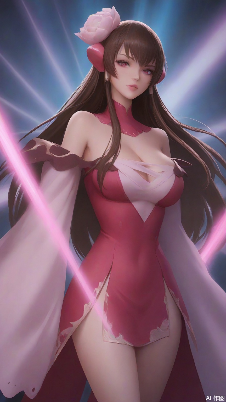 general, sfw, (Best quality, masterpiece, exquisite skin), (beam background:1.1), woman, solo, looking at viewer, cowboy_shot
