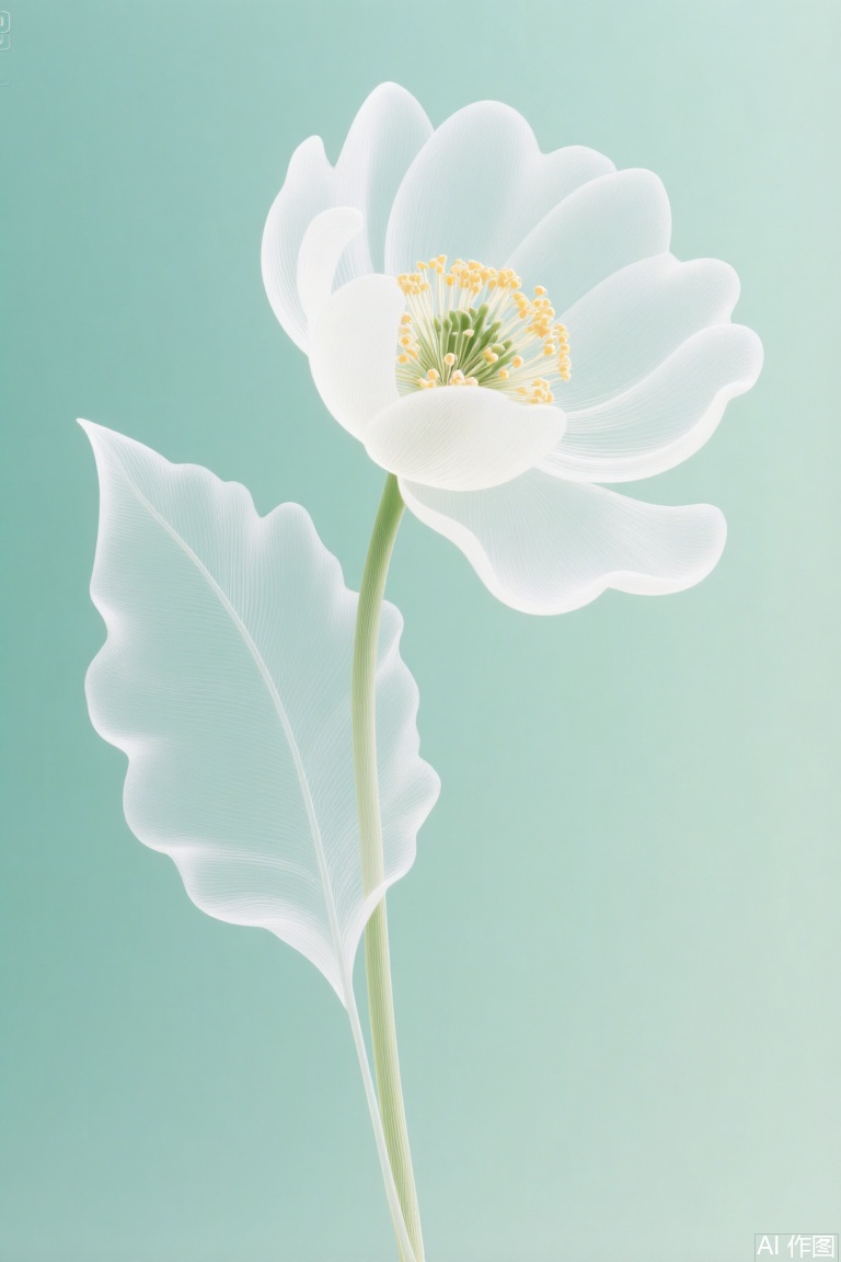 Peony, Silk-painting,Gardenia