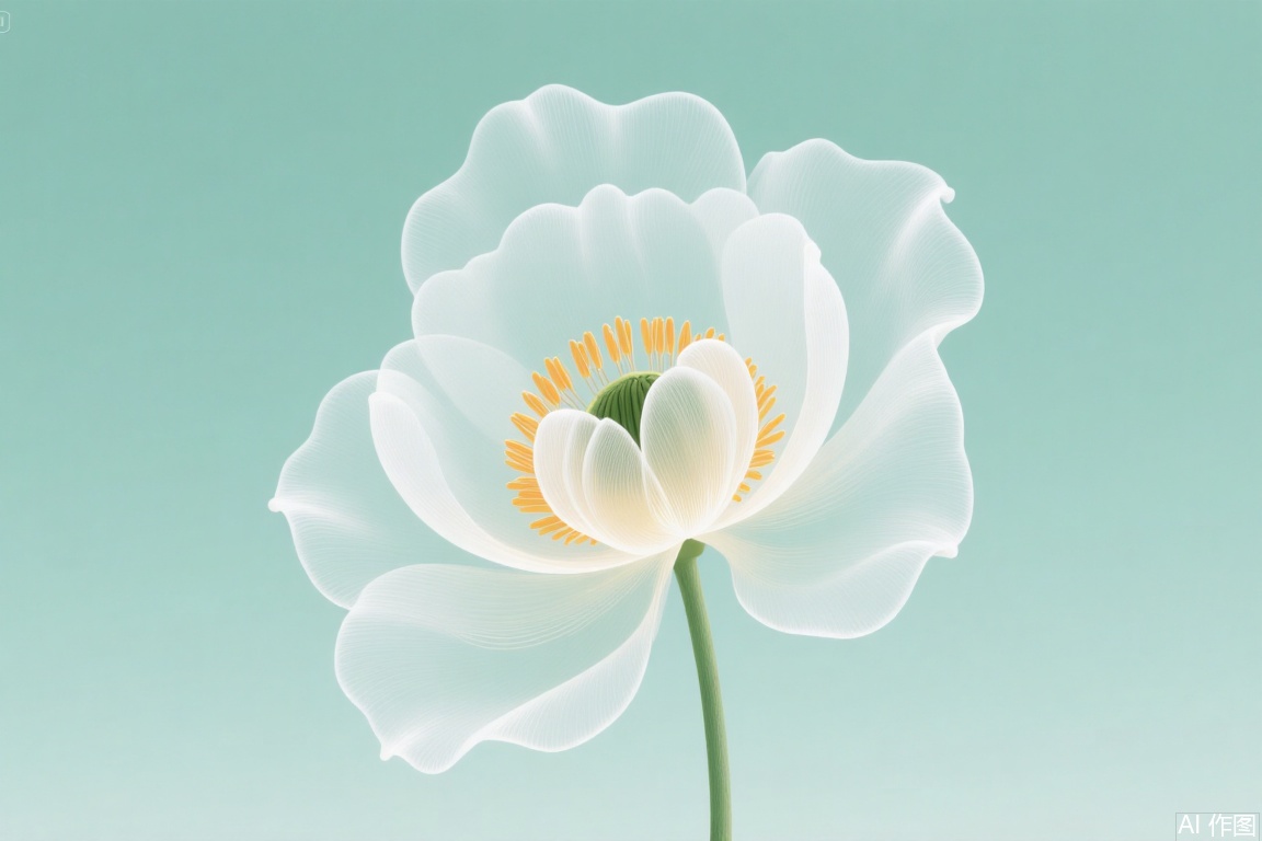 Peony, Silk-painting