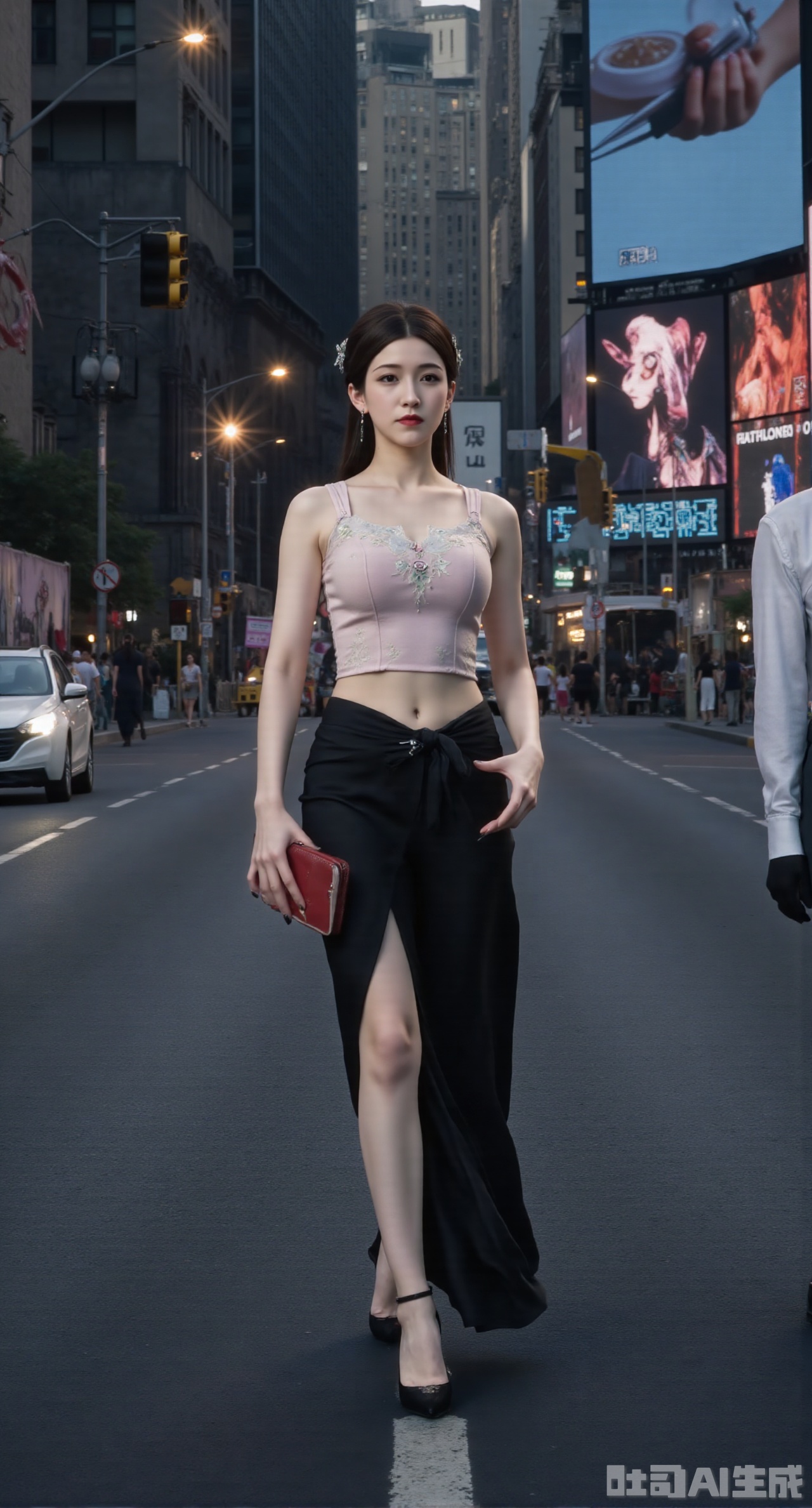 (masterpiece, best quality:1.2),Pronounced bust-hip curve with elongated neck. Blurred digital billboards, urban light glow on collarbones, New York vibrant minimalism.,Xdongjixiaofu,Xlanbaixiaofu,XkjwjlzyY,XLiquidGlass,XiPhone17Pro,Xshuilian,XzhuxianbiyaoX,XnaiqiXY,Xzihanfu,Xzhiguangxishiyouxihuafei,Xqiyaoruqunhanfu