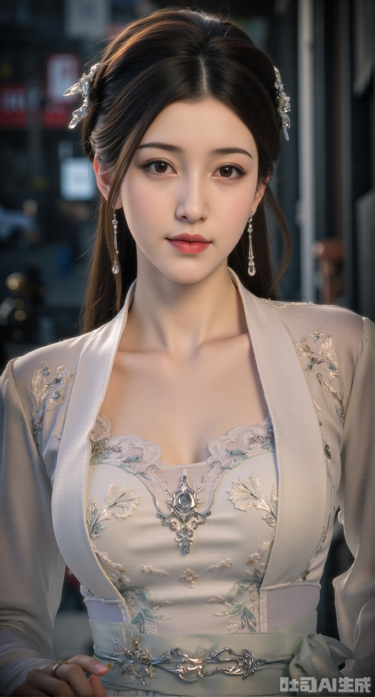 (masterpiece, best quality:1.2),Pronounced bust-hip curve with elongated neck. Blurred digital billboards, urban light glow on collarbones, New York vibrant minimalism.,Xdongjixiaofu,Xlanbaixiaofu,XkjwjlzyY,XLiquidGlass,XiPhone17Pro,Xshuilian,XzhuxianbiyaoX,XnaiqiXY,Xzihanfu,Xzhiguangxishiyouxihuafei,Xqiyaoruqunhanfu