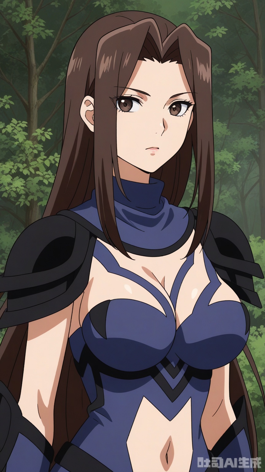general, sfw, anime, Glossy background,1woman, dark brown eyes, solo, breast, exquisite skin, looking at viewer, very awa