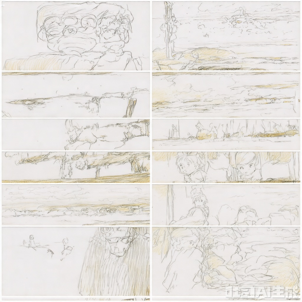 (A striking 8-image collage from a animation-CinematicMasterpiece cinematic), high-resolution, ultra-detailed, epic fantasy landscape, misty atmosphere, lighting, chiaroscuro effect, warm and cold light contrast, soft shadows, realistic yet fantastical, dynamic composition(masterpiece), (best quality), illustration, ultra detailed, hdr, Depth of field, (colorful),Artist:ask (askzy),[Artist:sheya],[Artist:chen bin],solo, 1girl, sweater, simple background, glasses, white background, looking at viewer, brown eyes, upper body, brown hair, turtleneck, long sleeves, blush, turtleneck sweater, ribbed sweater, ponytail, closed mouth, long hair, black sweater, sleeves past wrists, hand up