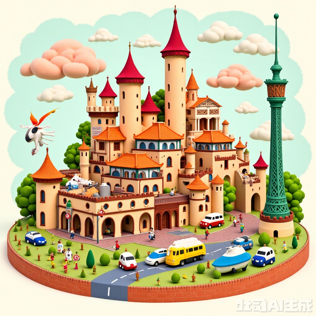 Cartoon style,