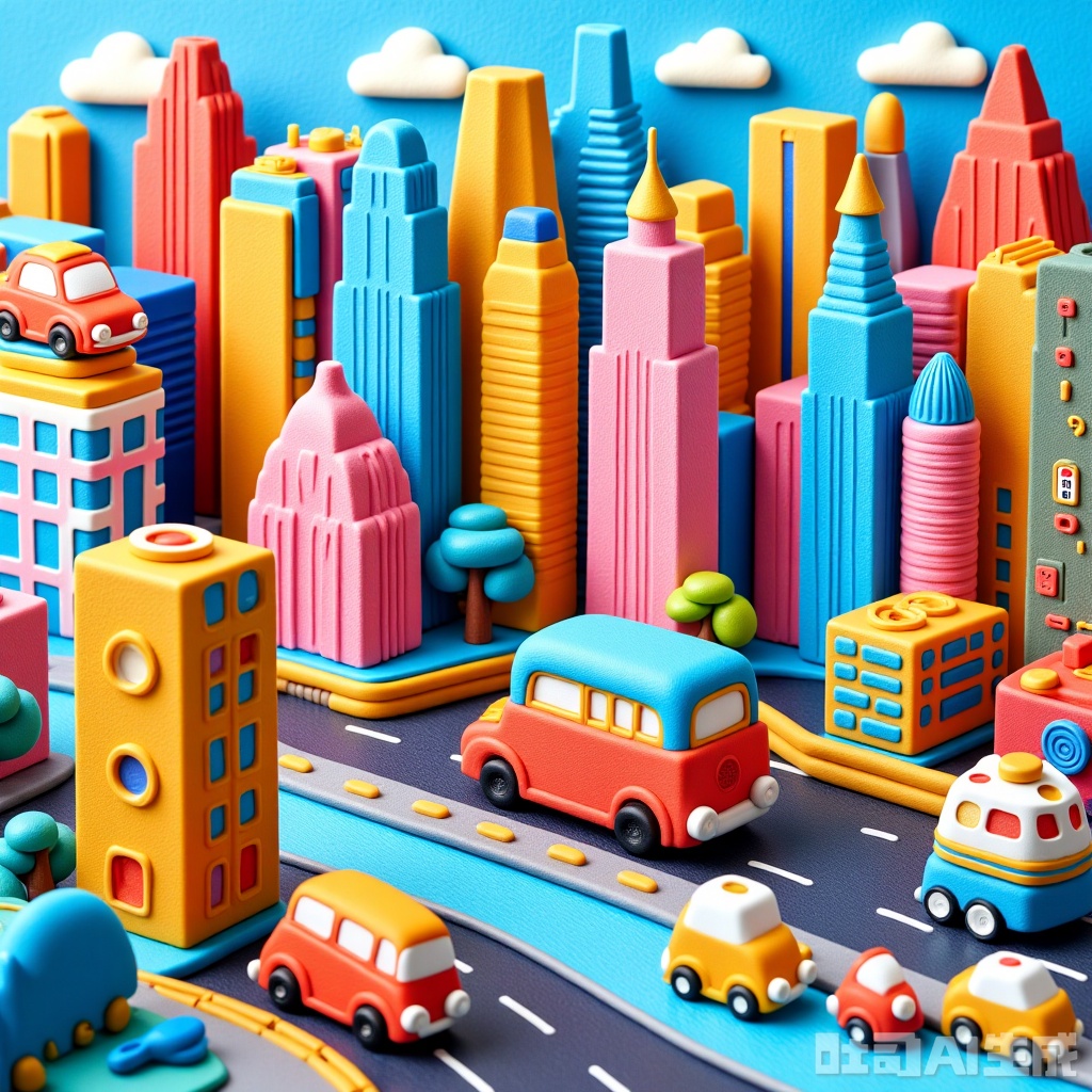 Cartoon style,city