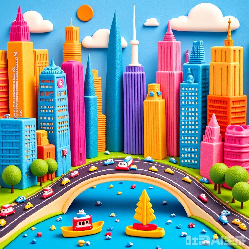 Cartoon style,city