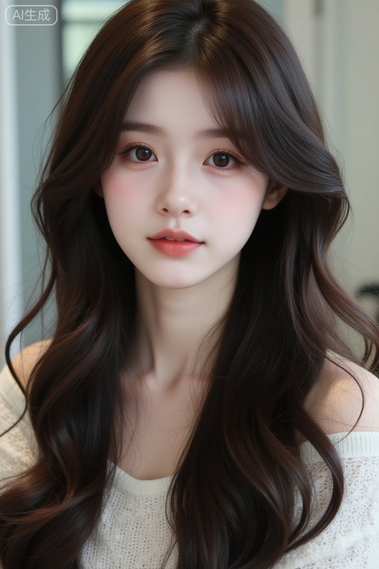 A young woman with long hair,youran