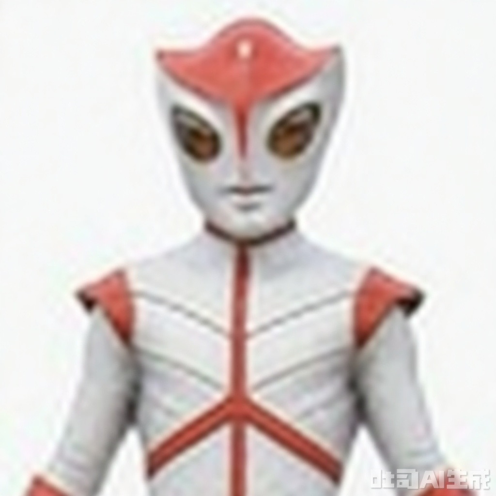 masterpiece, best quality,solo,((white background:1.2)),simple background,
looking at viewer,ultraman,bodysuit,gloves,legwear,boots,cover,mask,plugsuit,armor,bodysuit,pattern on body,tight-fitting,helmet,leather suit,latex,tokusatsu,no humans,science fiction,hard mask,no smile,no eyes,no nose,rubber bodysuit with line,alien