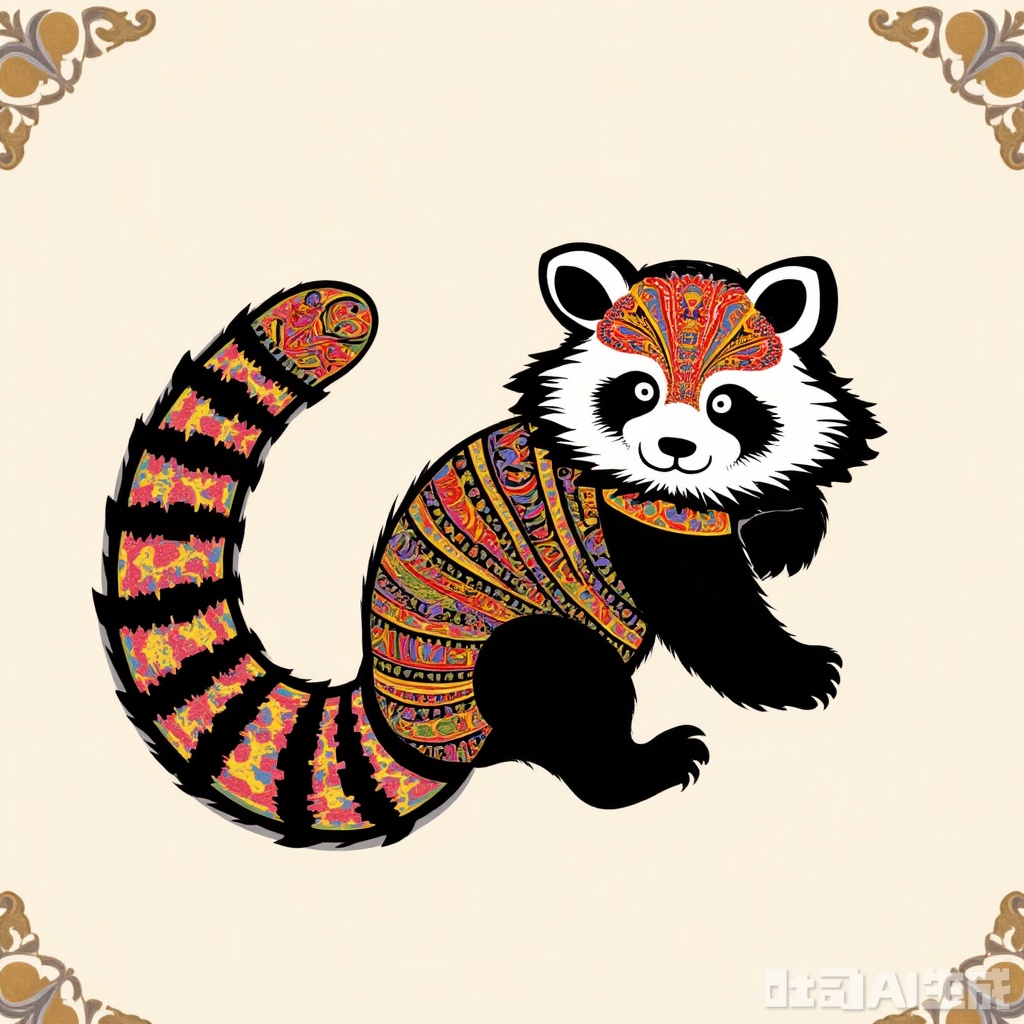 panda,Traditional texture