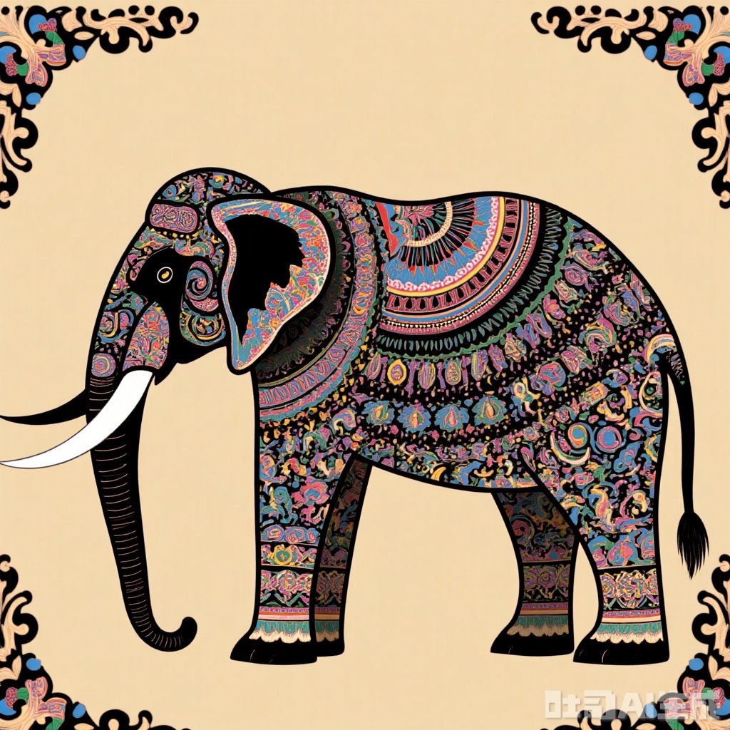 elephant,Traditional texture