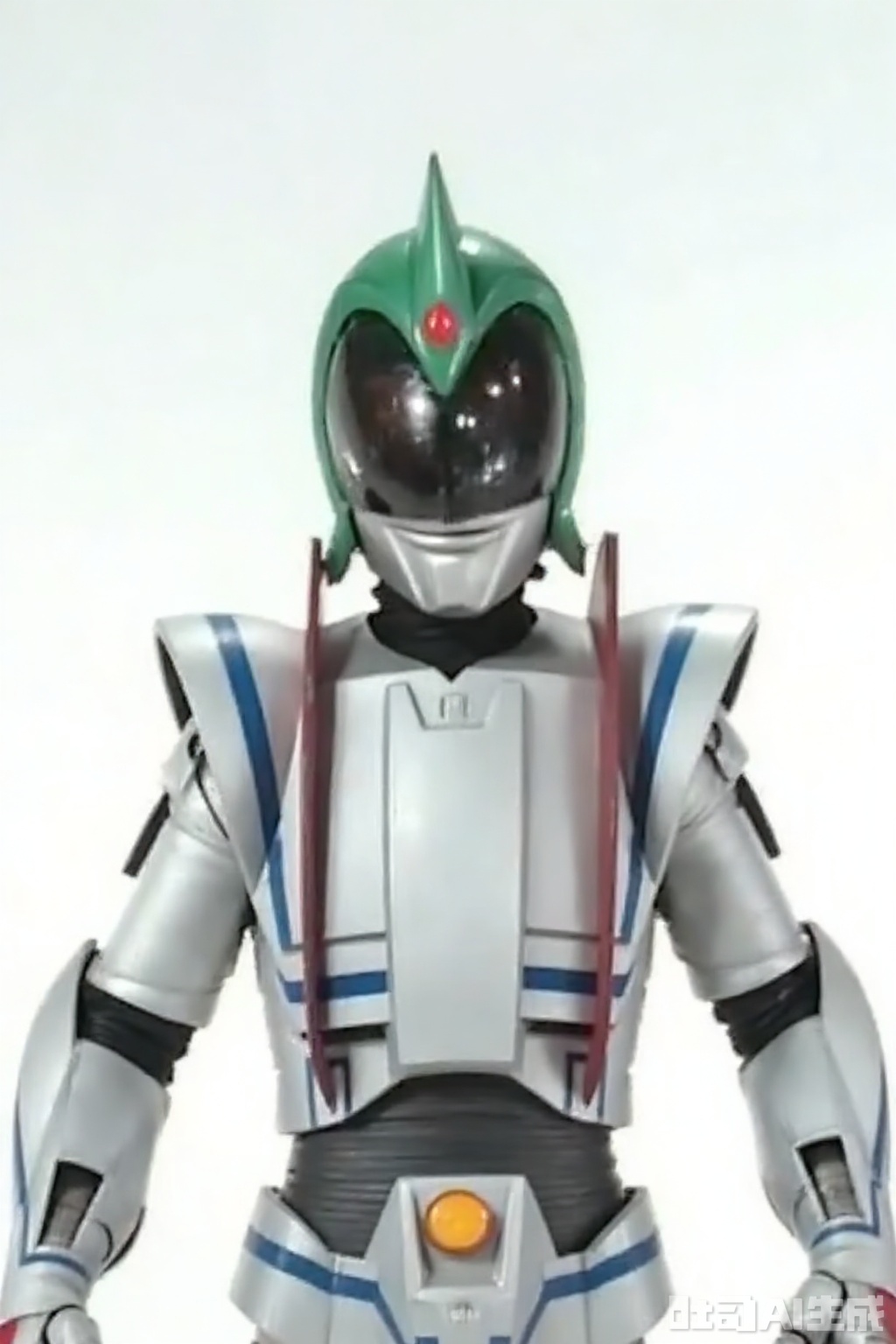 masterpiece, best quality,solo,((white background:1.2)),simple background,
looking at viewer,mecha,robot,breastplate,armor,shoulder armor,gauntlets,cover,mask,helmet,ultraman,bodysuit,gloves,legwear,boots,cover,mask,plugsuit,armor,bodysuit,pattern on body,tight-fitting,helmet,leather suit,latex,tokusatsu,no humans,science fiction,hard mask,no smile,no eyes,no nose,rubber bodysuit with line,alien