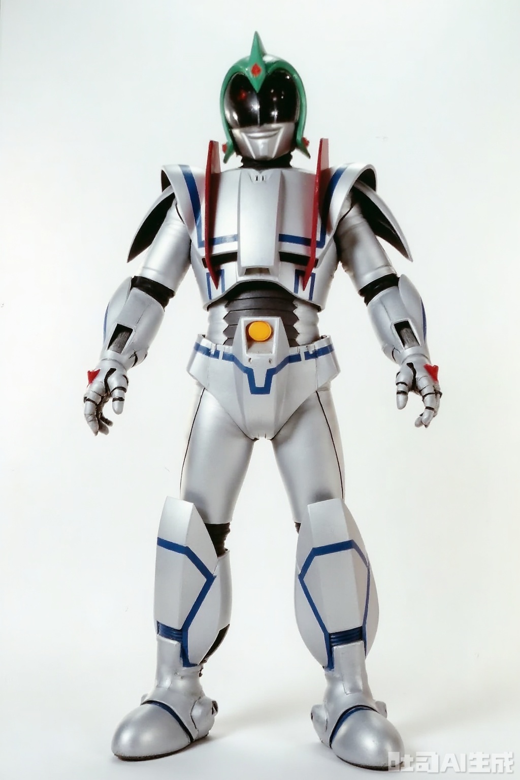 masterpiece, best quality,solo,((white background:1.2)),simple background,
looking at viewer,mecha,robot,breastplate,armor,shoulder armor,gauntlets,cover,mask,helmet,ultraman,bodysuit,gloves,legwear,boots,cover,mask,plugsuit,armor,bodysuit,pattern on body,tight-fitting,helmet,leather suit,latex,tokusatsu,no humans,science fiction,hard mask,no smile,no eyes,no nose,rubber bodysuit with line,alien