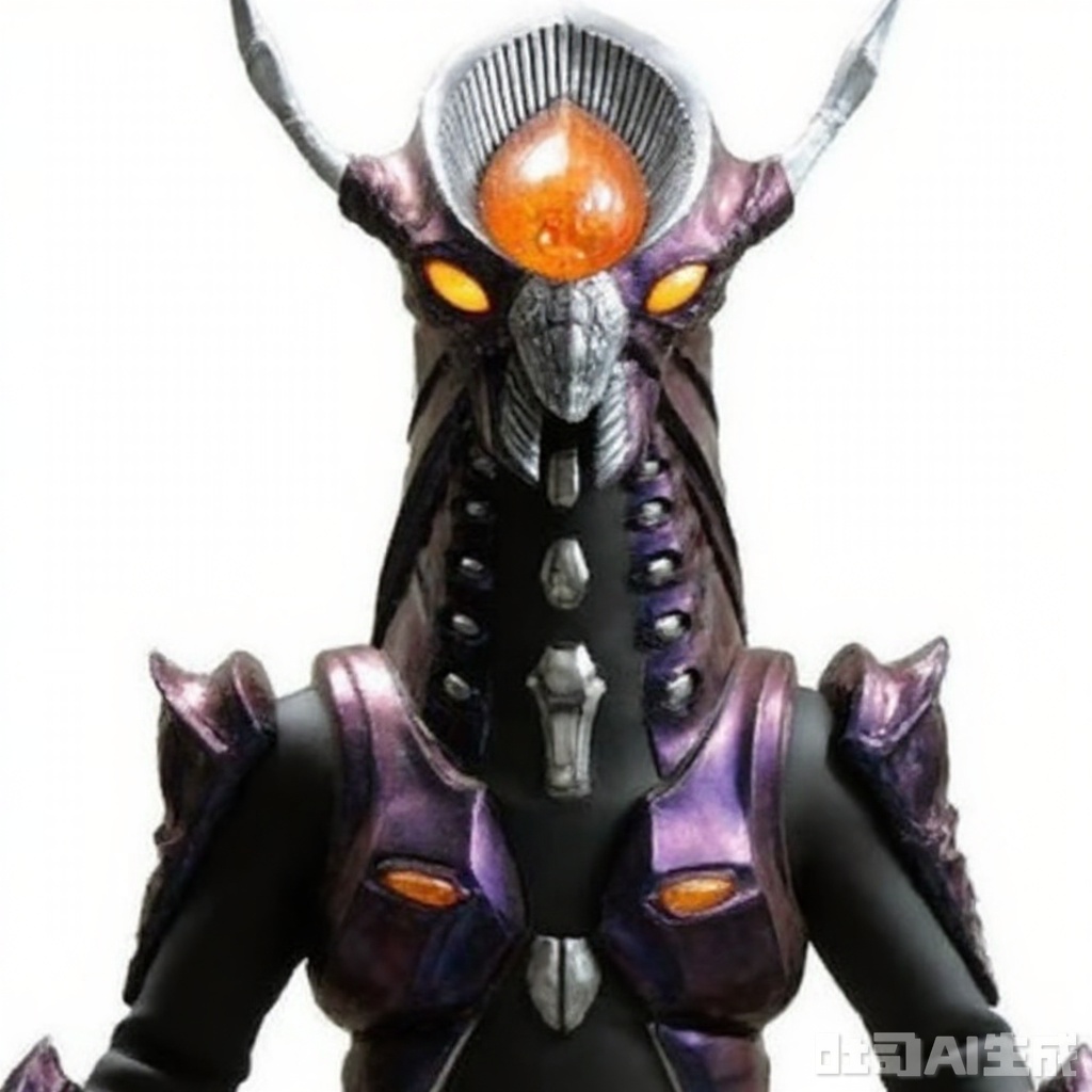 masterpiece, best quality,solo,((white background:1.2)),simple background,
looking at viewer,horns,gloves,armor,spikes,weapon,full armor,helmet,mask,cover,gauntlets,shoulder armor,breastplate,monster,armor,helmet,tokusatsu,no humans,science fiction,hard mask,no smile,no eyes,no nose,rubber bodysuit with line,alien