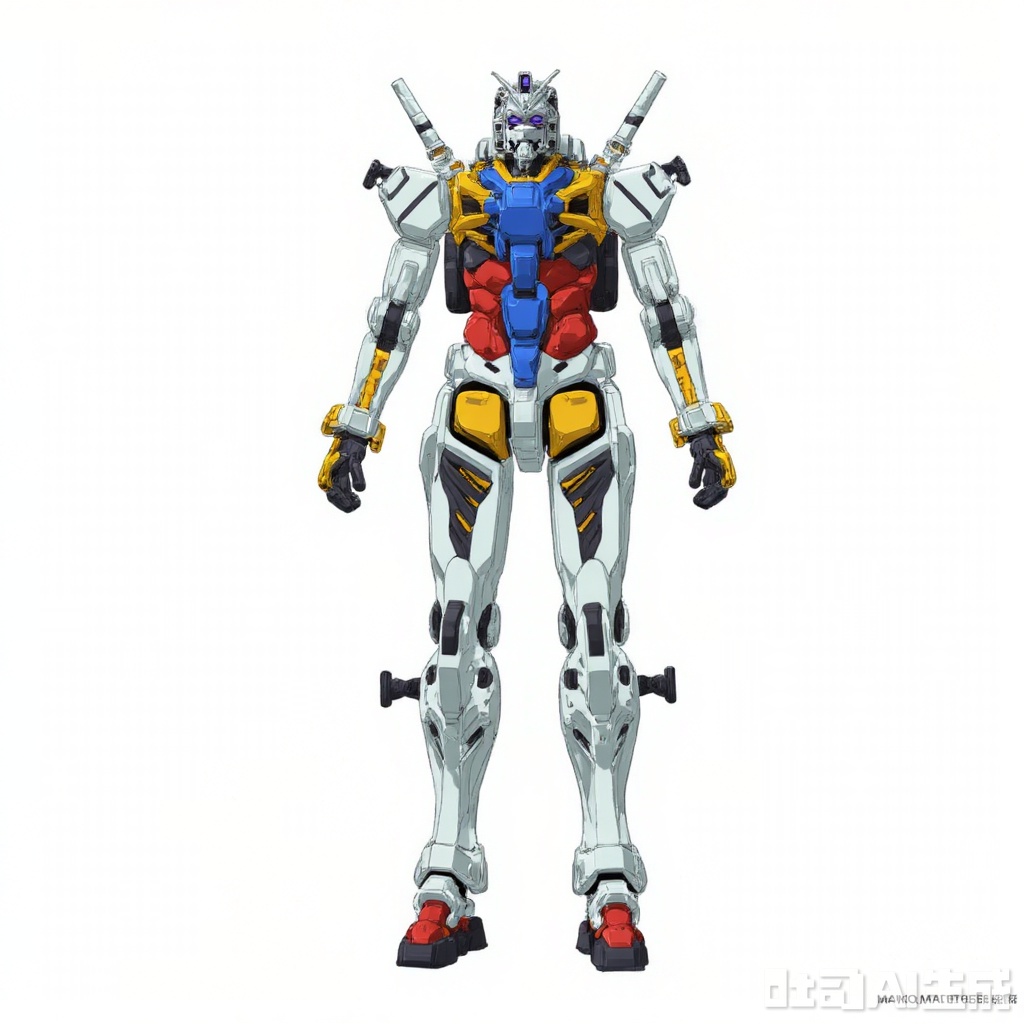 masterpiece, best quality,solo,((white background:1.2)),simple background,
looking at viewer,full_armor,superrobet,Gundam,machinery,holding_weapon,gun,no_humans,glowing,robot,holding_gun,mecha,science_fiction,energy_gun,beam_rifle,strong contrast,mechanical buddy universe,RX_78_2(GQUUUUUUX_VER)