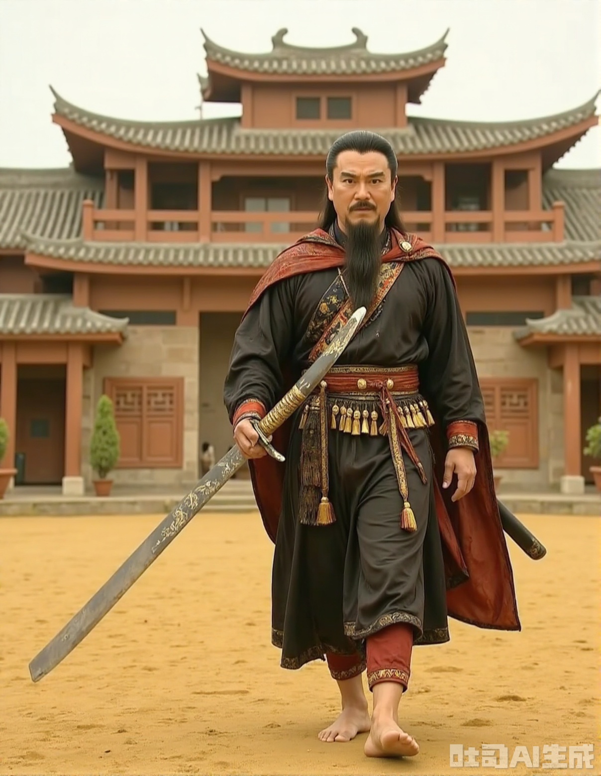 Xiongba,man, the school grounds filled with yellow sand, Xiongba wore a domineering cloak with black and red clothes, and his clothes were clamoring. The ancient sword made by Xuan Tie was horizontally across his waist. He stepped barefoot through the scorching sand and his tight muscles, and his indignant clothes. His silence made the small sect who wanted to rebel silently, using absolute force to interpret the inviolability of the leader of the martial arts world.