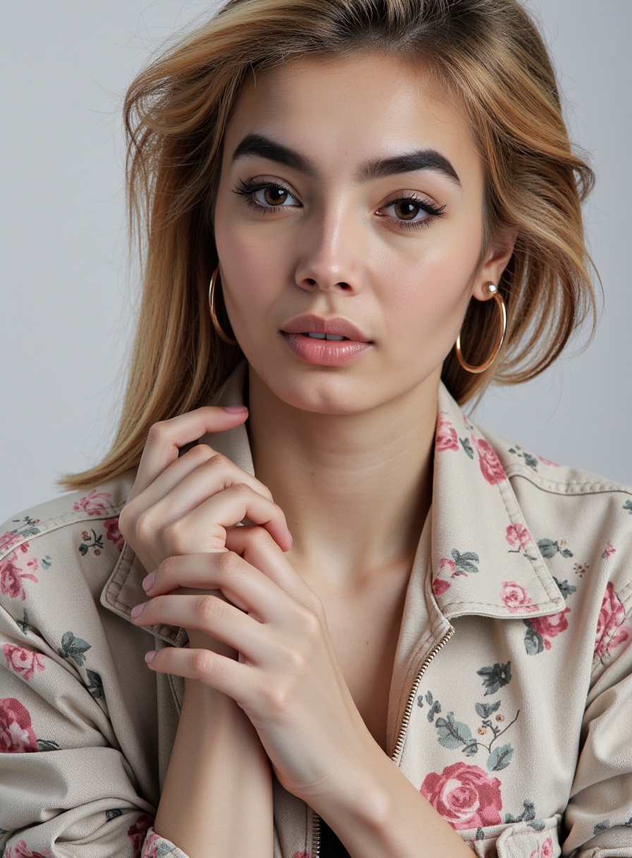 SUBJECT: BBJade,  A fashion model,  with her proportions and appearance reflecting a realistic representation. She is wear...