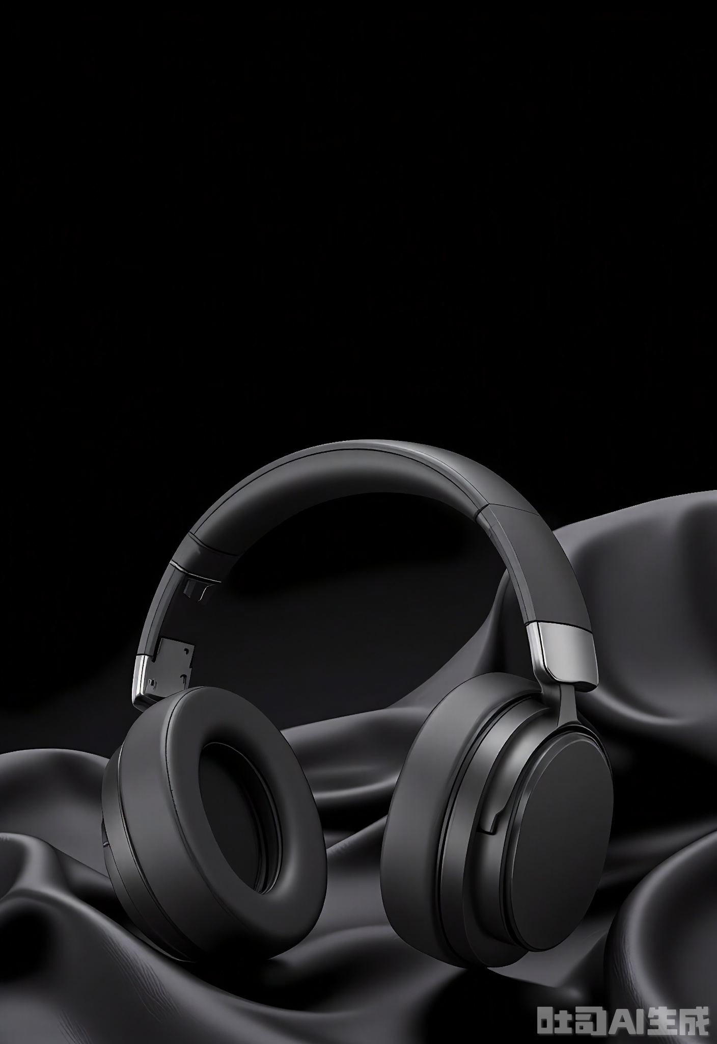 SMCJ, A sleek, wireless gaming headset with surround sound technology, placed on a black gaming chair against a dark, gaming-themed background. The headset provides an immersive gaming experience and has a comfortable, adjustable design. The gaming chair and background create a dedicated gaming setup. The dark colors enhance the headset's gaming-centric features.
